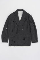 【プランク プロジェクト/PRANK PROJECT】のクラシックツイードジャケット / Classic Tweed Jacket 人気、トレンドファッション・服の通販 founy(ファニー) ファッション Fashion レディースファッション Fashion for Women アウター Coat / Outerwear Collection レディースジャケット・軽アウター Jackets ジャケット Jacket, Outerwear ダメージ Distressed, Destroyed 羽織 Haori, Light Jacket thumbnail BLK(ブラック)|ID: prp329100004815947 ipo3291000000034980490