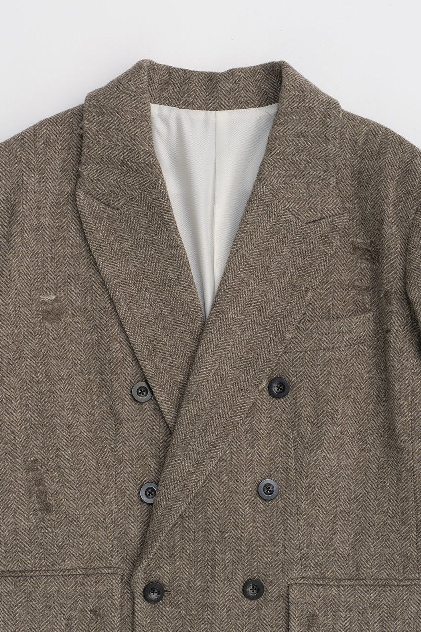 【プランク プロジェクト/PRANK PROJECT】のクラシックツイードジャケット / Classic Tweed Jacket 人気、トレンドファッション・服の通販 founy(ファニー) 　ファッション　Fashion　レディースファッション　Fashion for Women　アウター　Coat / Outerwear Collection　レディースジャケット・軽アウター　Jackets　ジャケット　Jacket, Outerwear　ダメージ　Distressed, Destroyed　羽織　Haori, Light Jacket　other-2|ID: prp329100004815947 ipo3291000000034980492