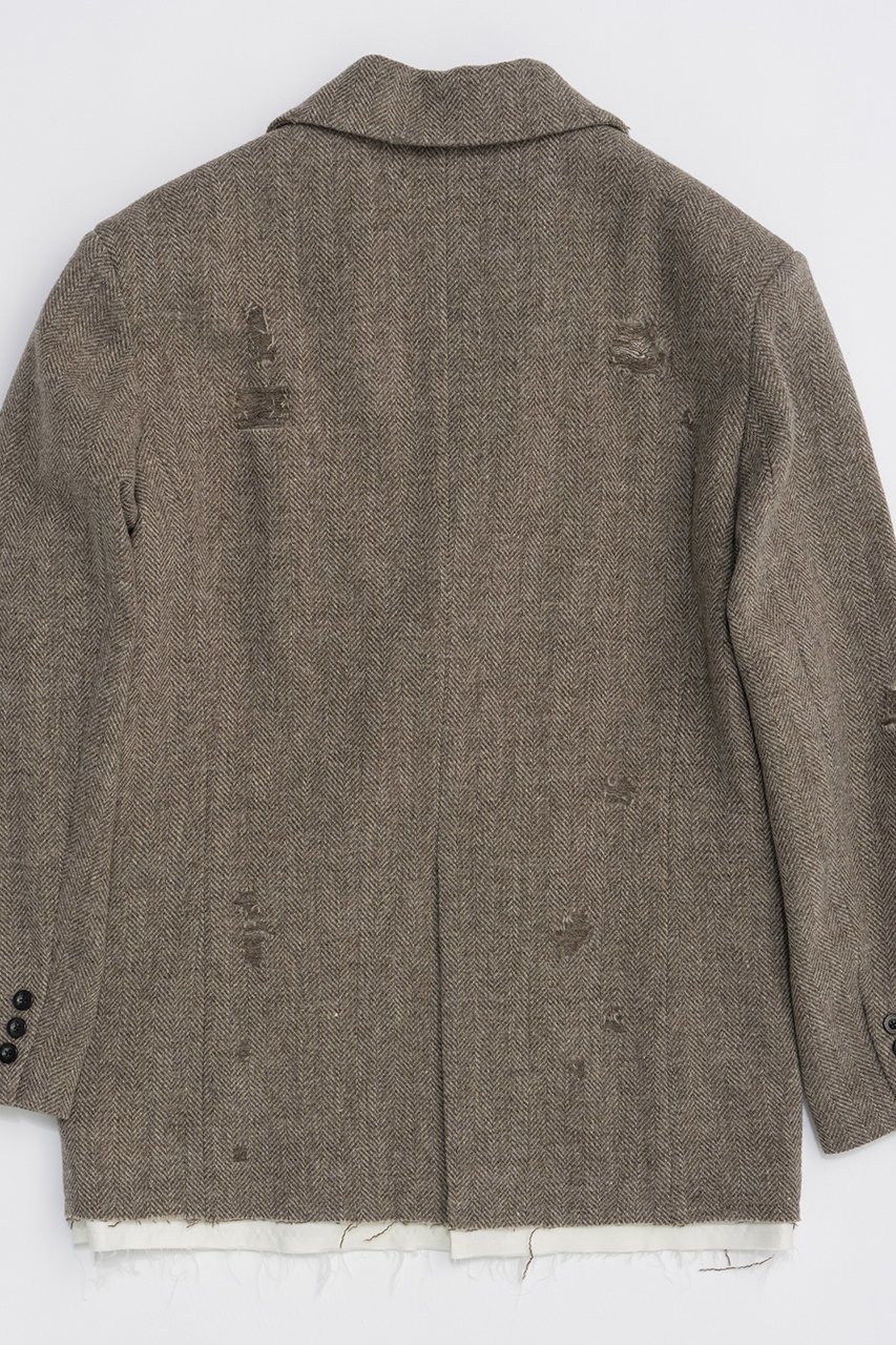 【プランク プロジェクト/PRANK PROJECT】のクラシックツイードジャケット / Classic Tweed Jacket 人気、トレンドファッション・服の通販 founy(ファニー) 　ファッション　Fashion　レディースファッション　Fashion for Women　アウター　Coat / Outerwear Collection　レディースジャケット・軽アウター　Jackets　ジャケット　Jacket, Outerwear　ダメージ　Distressed, Destroyed　羽織　Haori, Light Jacket　other-8|ID: prp329100004815947 ipo3291000000034980499