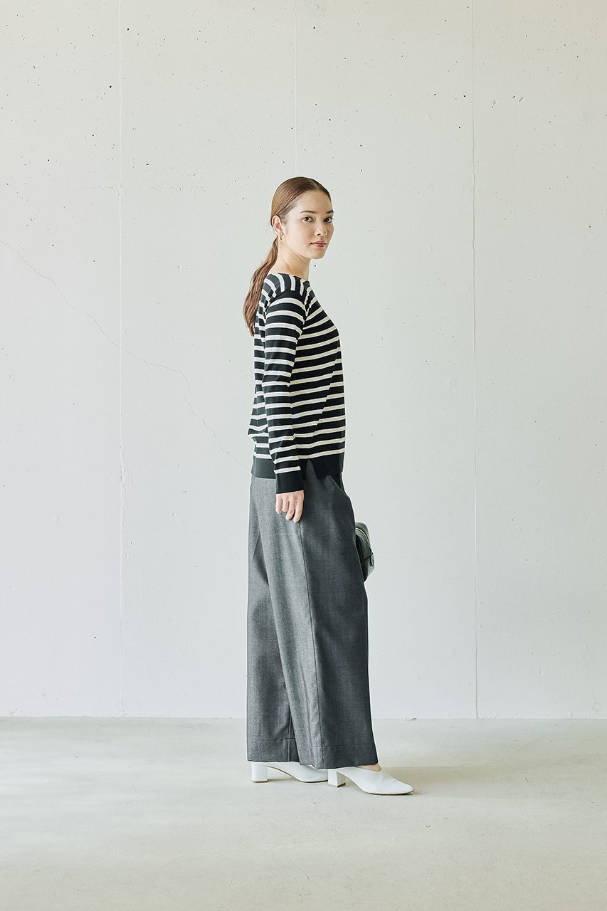 【ジェイドット/j.】のコットンニットボーダープルオーバー 人気、トレンドファッション・服の通販 founy(ファニー) 　ファッション　Fashion　レディースファッション　Fashion for Women　トップス・カットソー　Cut & Sew Tops　ニット　Knit Tops & Sweaters　カジュアルプルオーバー・ニットトップス　Pullovers & Knit Tops / Casual Pullovers　スマート　Smart, Elegant　ボーダー　Border, Stripe　長袖　Long Sleeve, Full Sleeve　other-8|ID: prp329100004815948 ipo3291000000034980547