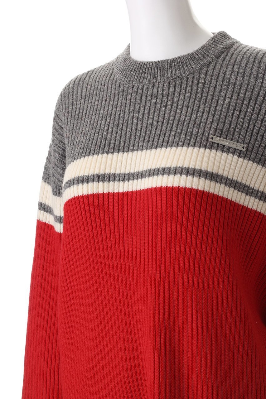 【プランク プロジェクト/PRANK PROJECT】のボーダーオーバーニット / Border Over Knit 人気、トレンドファッション・服の通販 founy(ファニー) 　ファッション　Fashion　レディースファッション　Fashion for Women　トップス・カットソー　Cut & Sew Tops　ニット　Knit Tops & Sweaters　カジュアルプルオーバー・ニットトップス　Pullovers & Knit Tops / Casual Pullovers　コンビ　Combo, Combination Style　other-5|ID: prp329100004815950 ipo3291000000036089660