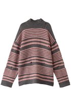 【プランク プロジェクト/PRANK PROJECT】のモヘヤシアーボーダーニット/Mohair Sheer Border Knit PNK(ピンク)|ID: prp329100004815953 ipo3291000000034980600
