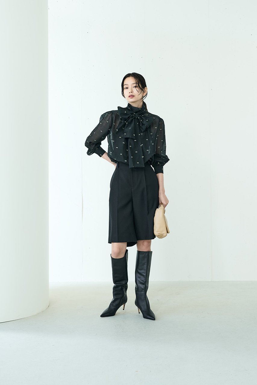 【ジェイドット/j.】のヴァージンウールMIXハーフパンツ 人気、トレンドファッション・服の通販 founy(ファニー) 　ファッション　Fashion　レディースファッション　Fashion for Women　パンツ　Pants & Trousers　ショートパンツ・ハーフパンツ　High-Waisted & Relaxed Shorts　ショート　Short, Short Length　スタイリッシュ　Stylish, Fashionable　センター　Center, Center Line　ハーフ　Half, Half-Length　other-7|ID: prp329100004815956 ipo3291000000035861029