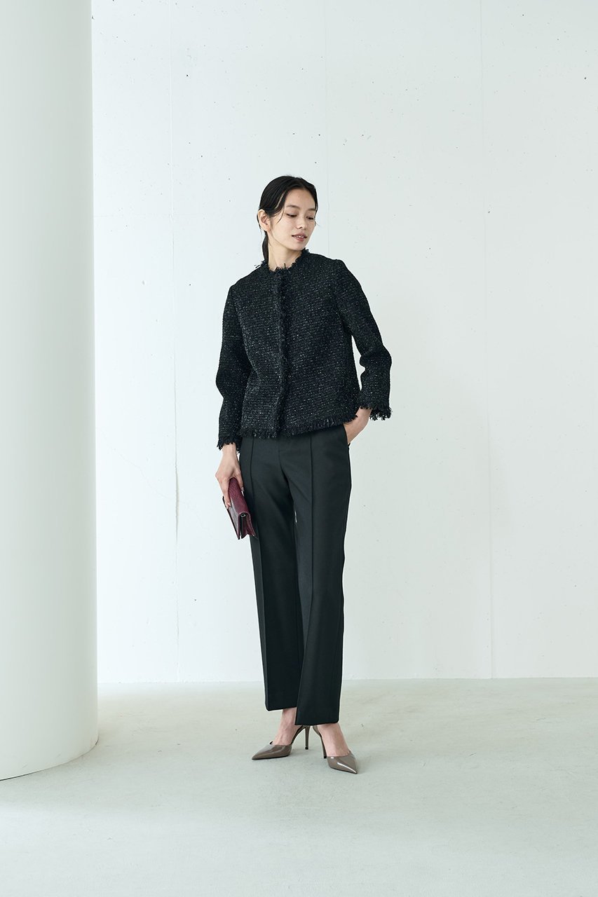 【ジェイドット/j.】のヴァージンウールMIXフレアパンツ 人気、トレンドファッション・服の通販 founy(ファニー) 　ファッション　Fashion　レディースファッション　Fashion for Women　パンツ　Pants & Trousers　センター　Center, Center Line　フレア　Flare, Flared　ロング　Long, Long-Length　定番　Standard, Basic Item　other-6|ID: prp329100004815957 ipo3291000000034980668