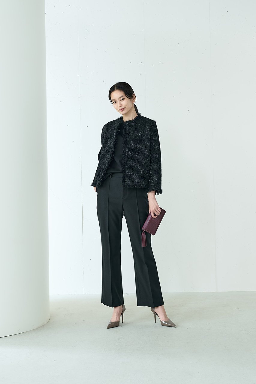 【ジェイドット/j.】のヴァージンウールMIXフレアパンツ 人気、トレンドファッション・服の通販 founy(ファニー) 　ファッション　Fashion　レディースファッション　Fashion for Women　パンツ　Pants & Trousers　センター　Center, Center Line　フレア　Flare, Flared　ロング　Long, Long-Length　定番　Standard, Basic Item　other-7|ID: prp329100004815957 ipo3291000000034980669