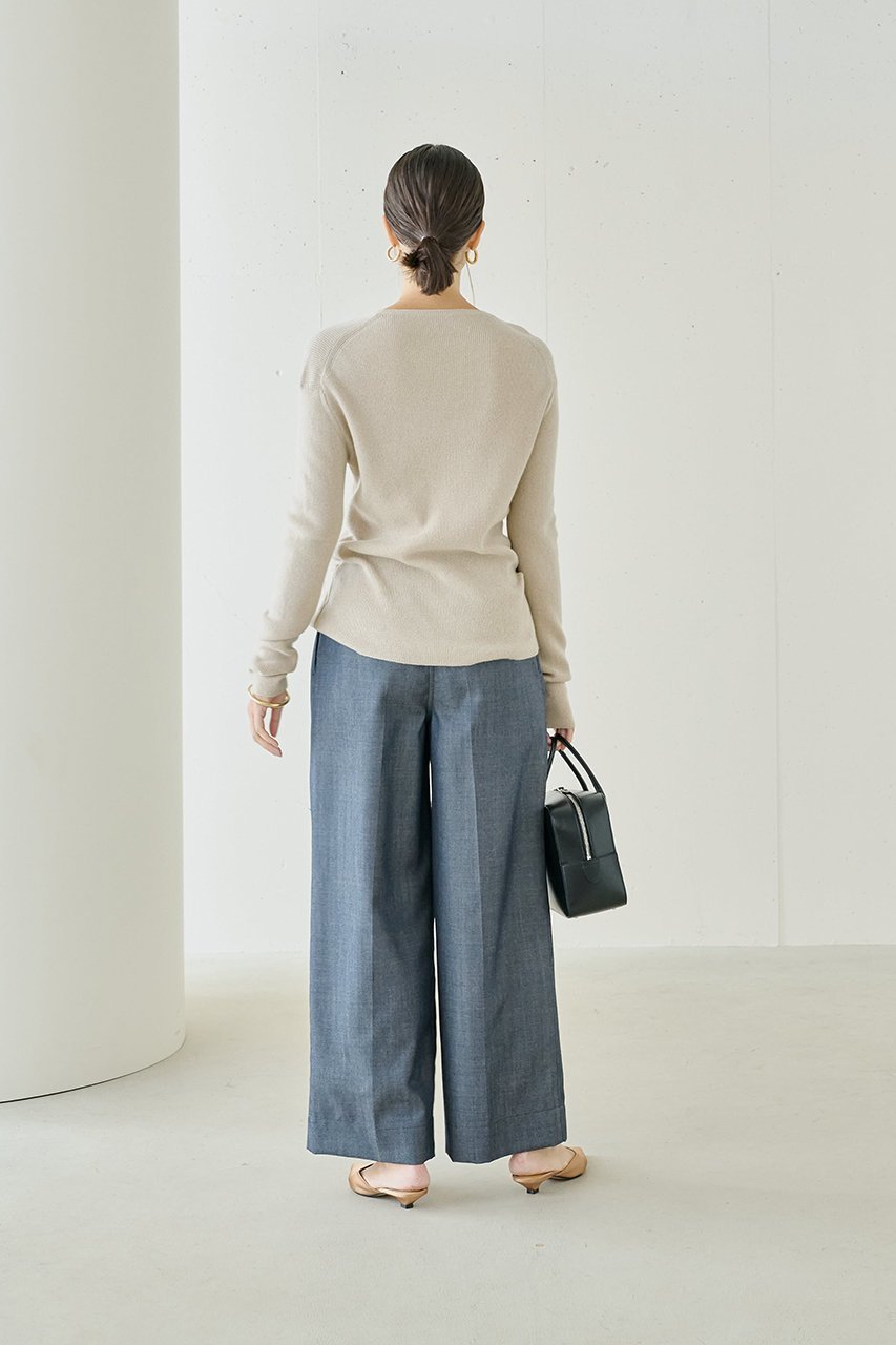 【ジェイドット/j.】のデニムライクウールパンツ 人気、トレンドファッション・服の通販 founy(ファニー) 　ファッション　Fashion　レディースファッション　Fashion for Women　パンツ　Pants & Trousers　センター　Center, Center Line　デニム　Denim, Jeans Material　ワイド　Wide, Wide Fit　エレガント 上品　Elegant　ビジネス 仕事 通勤　Business / Work / Commuting　other-8|ID: prp329100004815959 ipo3291000000034980695