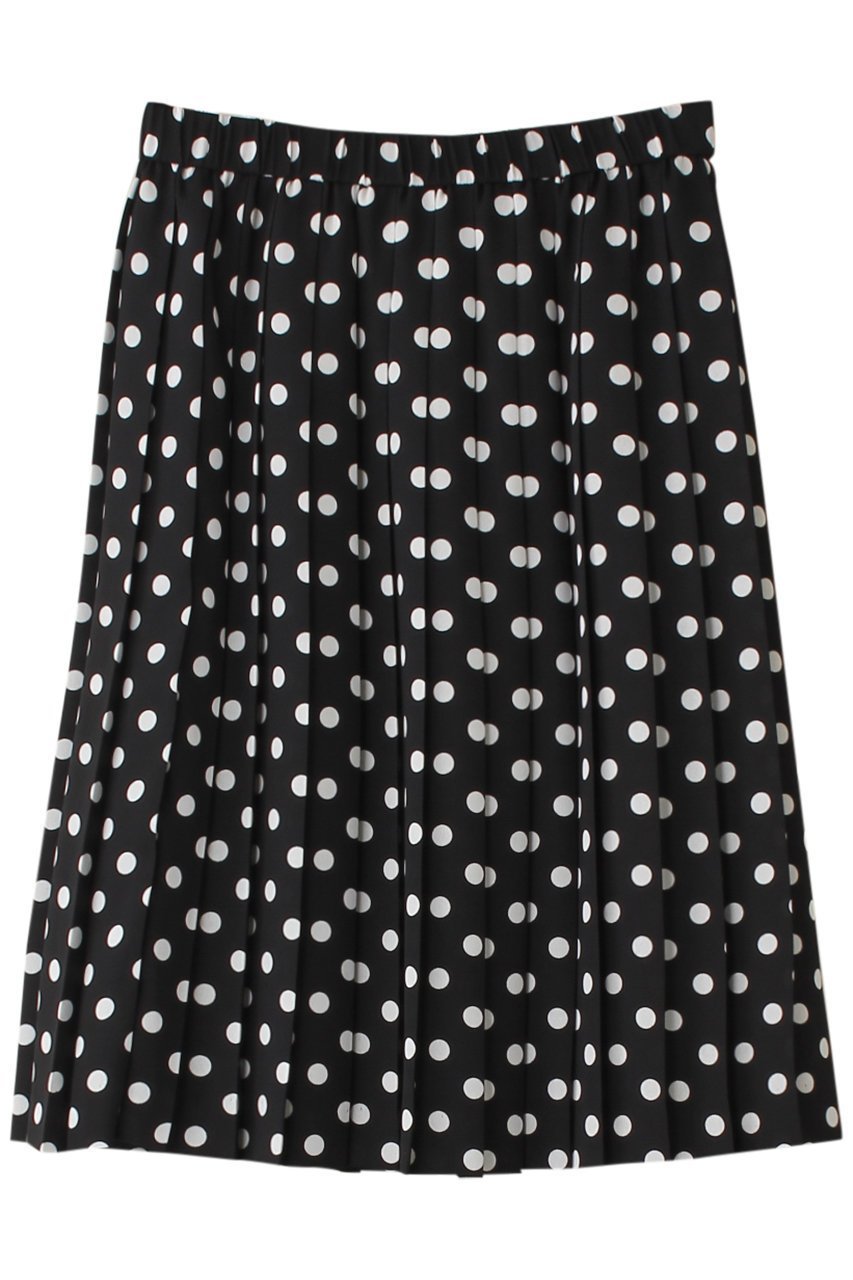 【ジェイドット/j.】の二重織りドットプリーツスカート インテリア・キッズ・メンズ・レディースファッション・服の通販 founy(ファニー) 　ファッション　Fashion　レディースファッション　Fashion for Women　スカート　Skirts　プリーツスカート / 上品フェミニンスタイル　Pleated Skirts　ロングスカート　Long Skirts / Maxi & Midi Skirts　おすすめ　Recommended / Our Picks　ドット　Polka Dot, Dot Pattern　パーティ　Party, Party Style　ファブリック　Fabric, Textile　プリーツ　Pleats, Pleated　モノトーン　Monotone, Black and White　ロング　Long, Long-Length　エレガント 上品　Elegant　今季　This Season, Current Season　ブラック|ID: prp329100004815965 ipo3291000000034980810