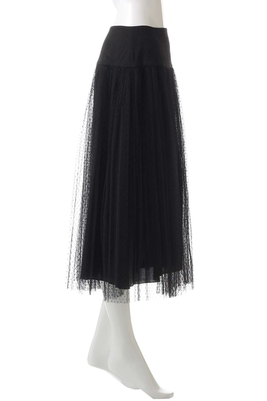 【ジェイドット/j.】のドットチュールプリーツスカート 人気、トレンドファッション・服の通販 founy(ファニー) 　ファッション　Fashion　レディースファッション　Fashion for Women　スカート　Skirts　プリーツスカート / 上品フェミニンスタイル　Pleated Skirts　ロングスカート　Long Skirts / Maxi & Midi Skirts　オケージョン　Occasion Wear　シアー　Sheer, See-Through　チュール　Tulip, Tulip Motif　ドット　Polka Dot, Dot Pattern　プリーツ　Pleats, Pleated　ロング　Long, Long-Length　A/W・秋冬　Autumn/Winter　other-3|ID: prp329100004815966 ipo3291000000034980821