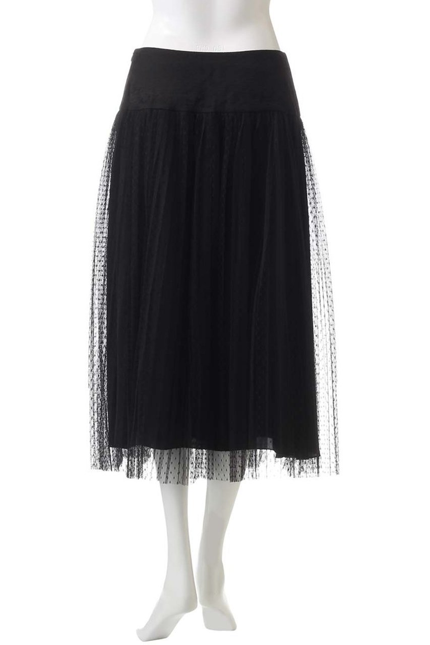 【ジェイドット/j.】のドットチュールプリーツスカート 人気、トレンドファッション・服の通販 founy(ファニー) 　ファッション　Fashion　レディースファッション　Fashion for Women　スカート　Skirts　プリーツスカート / 上品フェミニンスタイル　Pleated Skirts　ロングスカート　Long Skirts / Maxi & Midi Skirts　オケージョン　Occasion Wear　シアー　Sheer, See-Through　チュール　Tulip, Tulip Motif　ドット　Polka Dot, Dot Pattern　プリーツ　Pleats, Pleated　ロング　Long, Long-Length　A/W・秋冬　Autumn/Winter　other-4|ID: prp329100004815966 ipo3291000000034980822