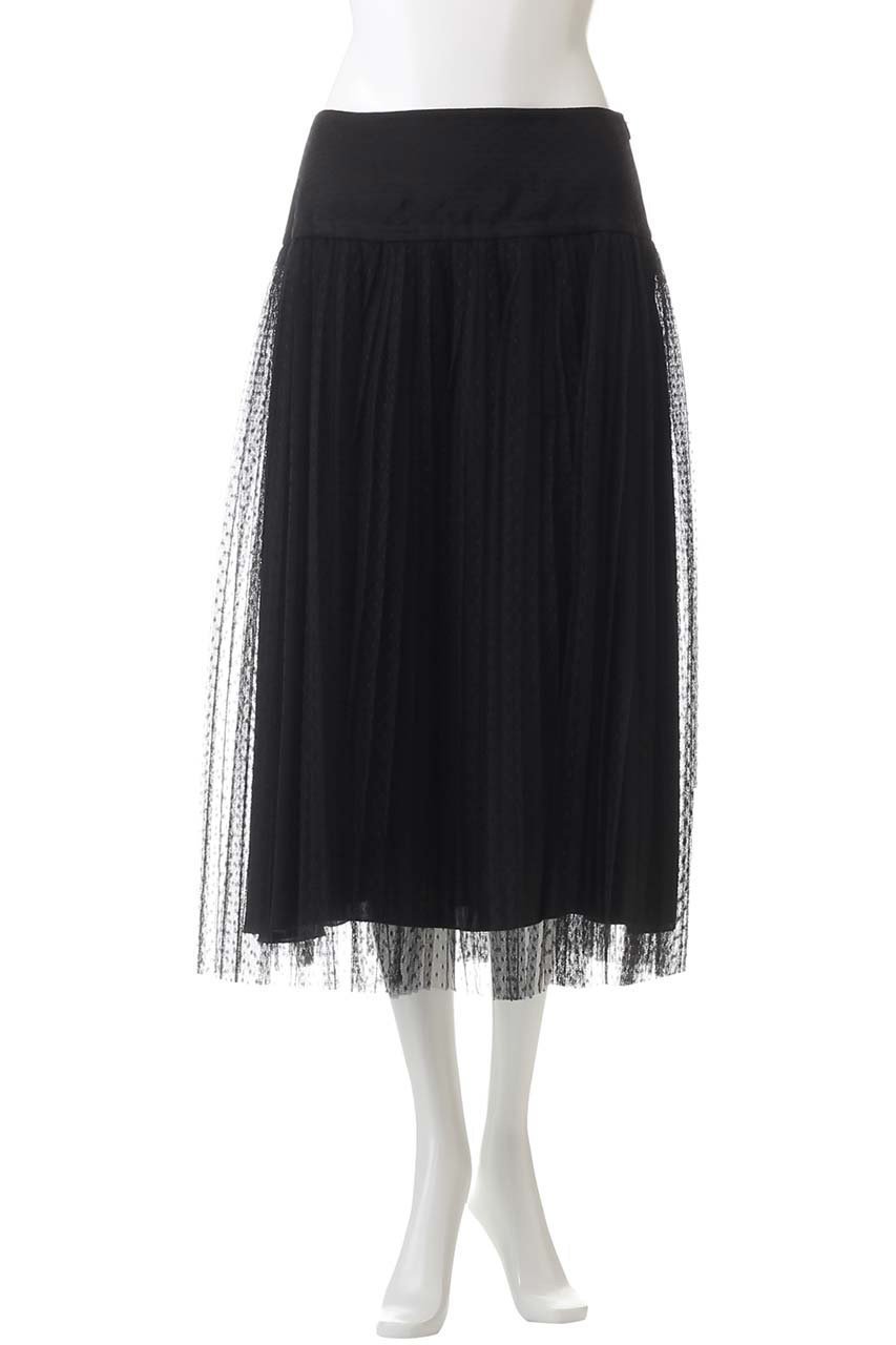 【ジェイドット/j.】のドットチュールプリーツスカート 人気、トレンドファッション・服の通販 founy(ファニー) 　ファッション　Fashion　レディースファッション　Fashion for Women　スカート　Skirts　プリーツスカート / 上品フェミニンスタイル　Pleated Skirts　ロングスカート　Long Skirts / Maxi & Midi Skirts　オケージョン　Occasion Wear　シアー　Sheer, See-Through　チュール　Tulip, Tulip Motif　ドット　Polka Dot, Dot Pattern　プリーツ　Pleats, Pleated　ロング　Long, Long-Length　A/W・秋冬　Autumn/Winter　other-2|ID: prp329100004815966 ipo3291000000035457513