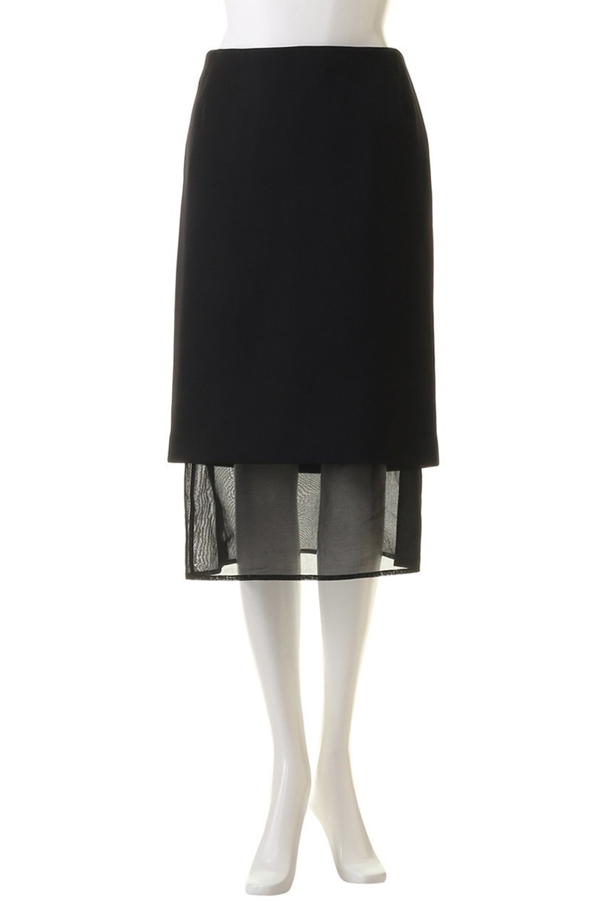 【ジェイドット/j.】のヴァージンウールMIXレイヤードスカート 人気、トレンドファッション・服の通販 founy(ファニー) 　ファッション　Fashion　レディースファッション　Fashion for Women　スカート　Skirts　ロングスカート　Long Skirts / Maxi & Midi Skirts　クラシック　Classic, Timeless Style　シアー　Sheer, See-Through　シンプル　Simple, Minimal　ストレッチ　Stretch, Stretchy Fabric　タイトスカート　Pencil Skirt, Tight Skirt　ロング　Long, Long-Length　ビジネス 仕事 通勤　Business / Work / Commuting　other-2|ID: prp329100004815968 ipo3291000000034980839