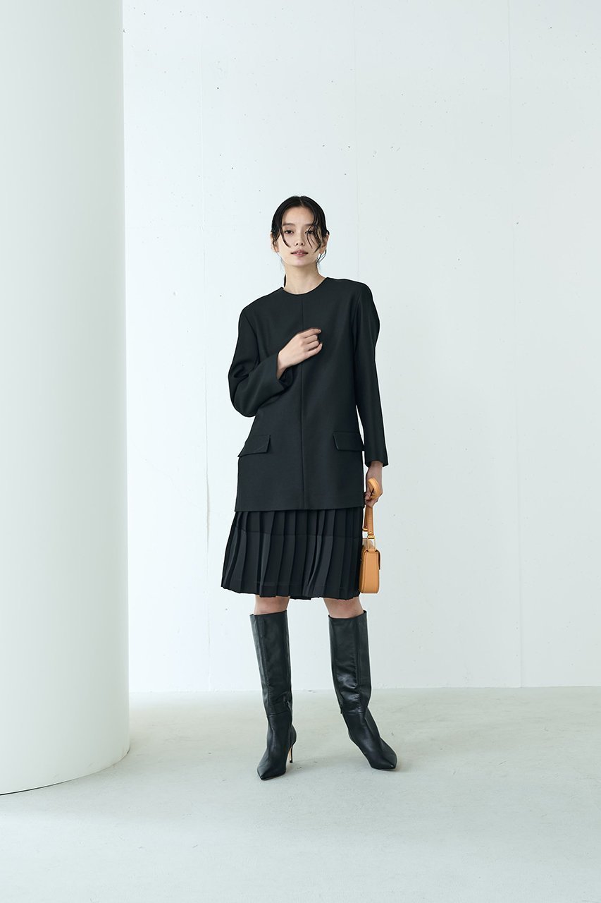 【ジェイドット/j.】のドレープクロス切替プリーツスカート 人気、トレンドファッション・服の通販 founy(ファニー) 　ファッション　Fashion　レディースファッション　Fashion for Women　スカート　Skirts　プリーツスカート / 上品フェミニンスタイル　Pleated Skirts　エレガント 上品　Elegant　トレンド　Trend, Trending Now　プリーツ　Pleats, Pleated　ラグジュアリー　Luxury, Elegant　切替　Switching, Contrast Panel　A/W・秋冬　Autumn/Winter　other-6|ID: prp329100004815969 ipo3291000000035773698