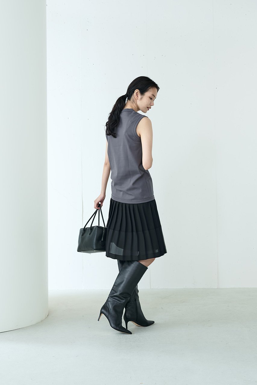 【ジェイドット/j.】のドレープクロス切替プリーツスカート 人気、トレンドファッション・服の通販 founy(ファニー) 　ファッション　Fashion　レディースファッション　Fashion for Women　スカート　Skirts　プリーツスカート / 上品フェミニンスタイル　Pleated Skirts　エレガント 上品　Elegant　トレンド　Trend, Trending Now　プリーツ　Pleats, Pleated　ラグジュアリー　Luxury, Elegant　切替　Switching, Contrast Panel　A/W・秋冬　Autumn/Winter　other-8|ID: prp329100004815969 ipo3291000000035773702