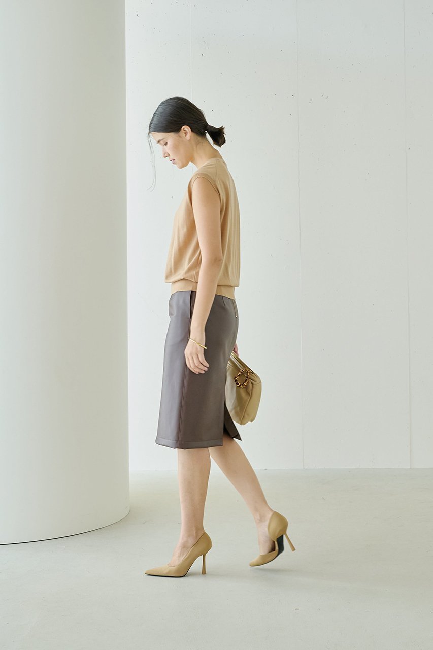 【ジェイドット/j.】のフェイクレザーナロースカート 人気、トレンドファッション・服の通販 founy(ファニー) 　ファッション　Fashion　レディースファッション　Fashion for Women　スカート　Skirts　なめらか　Smooth, Silky Texture　フェイクレザー　Faux Leather, PU Leather　フレア　Flare, Flared　リアル　Real, Realistic　エレガント 上品　Elegant　other-7|ID: prp329100004815971 ipo3291000000034980878