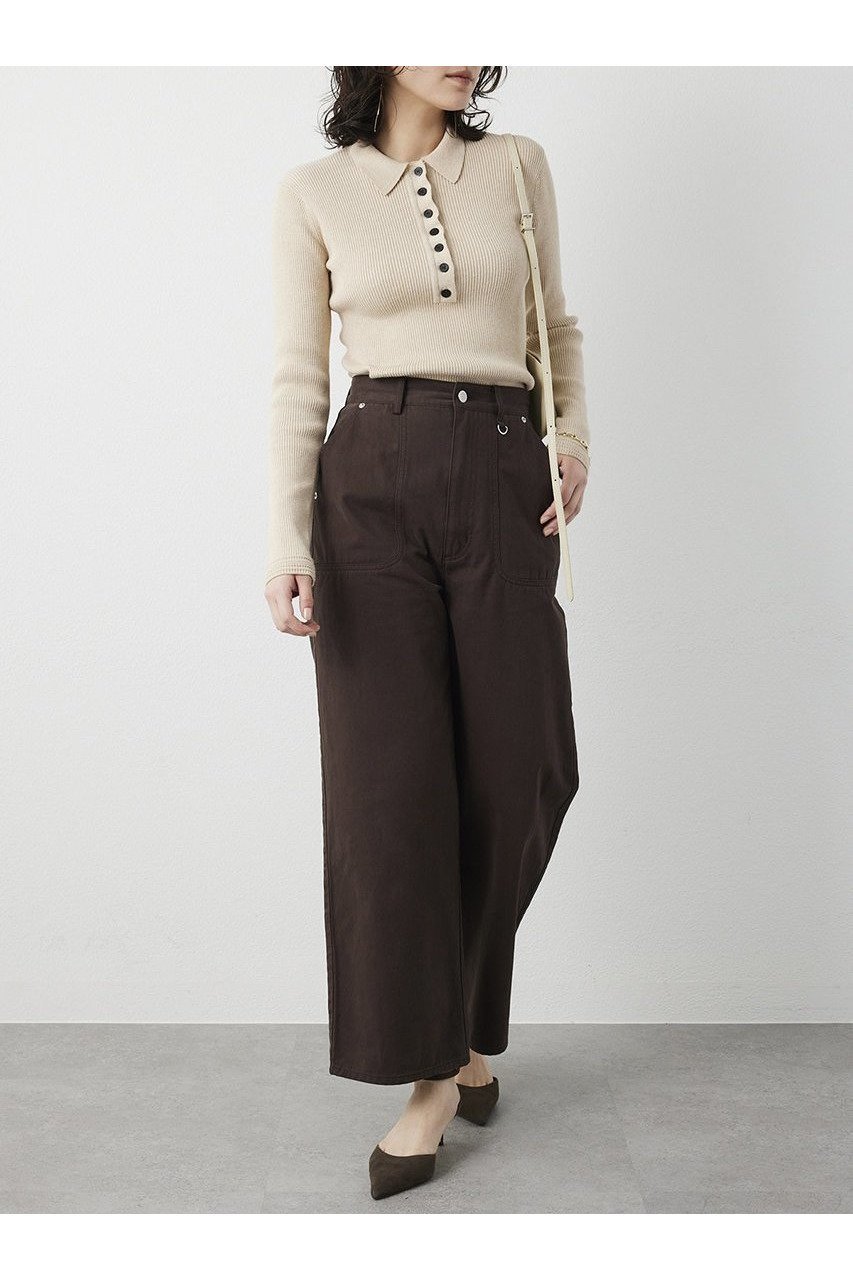 【ウィムガゼット/Whim Gazette】の【THE PAUSE】コットンツイルベイカーパンツ 人気、トレンドファッション・服の通販 founy(ファニー) 　ファッション　Fashion　レディースファッション　Fashion for Women　パンツ　Pants & Trousers　2026年　2026　おすすめ　Recommended / Our Picks　ストレート　Straight, Straight Cut　セットアップ　Set-Up, Coordinated Outfit　デニム　Denim, Jeans Material　パッチ　Patch, Appliqué　フロント　Front, Front Design　ポケット　Pocket, Pocket Detail　夏　Summer　春　Spring　S/S・春夏　SS, Spring/Summer, Warm Season　other-2|ID: prp329100004815973 ipo3291000000034980991