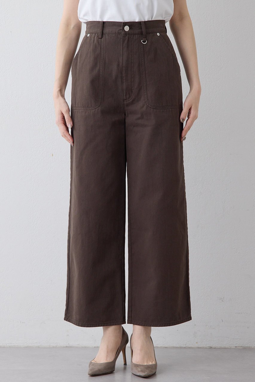 【ウィムガゼット/Whim Gazette】の【THE PAUSE】コットンツイルベイカーパンツ 人気、トレンドファッション・服の通販 founy(ファニー) 　ファッション　Fashion　レディースファッション　Fashion for Women　パンツ　Pants & Trousers　2026年　2026　おすすめ　Recommended / Our Picks　ストレート　Straight, Straight Cut　セットアップ　Set-Up, Coordinated Outfit　デニム　Denim, Jeans Material　パッチ　Patch, Appliqué　フロント　Front, Front Design　ポケット　Pocket, Pocket Detail　夏　Summer　春　Spring　S/S・春夏　SS, Spring/Summer, Warm Season　other-6|ID: prp329100004815973 ipo3291000000034980995