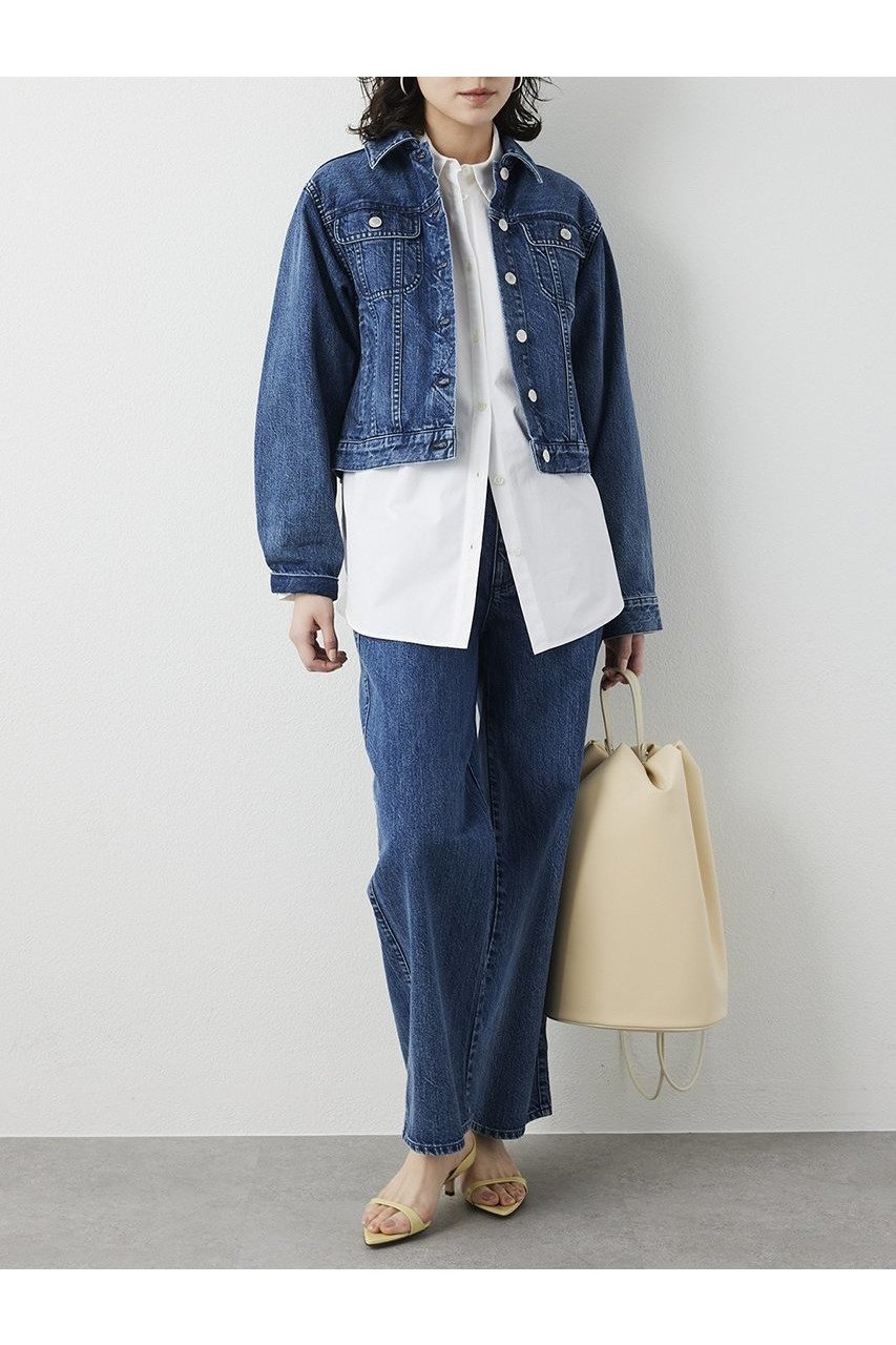 【ウィムガゼット/Whim Gazette】の【THE PAUSE】デニムベイカーパンツ 人気、トレンドファッション・服の通販 founy(ファニー) 　ファッション　Fashion　レディースファッション　Fashion for Women　パンツ　Pants & Trousers　デニムパンツ・ジーンズ・美脚デニム　Denim Jeans & Pants　2026年　2026　おすすめ　Recommended / Our Picks　ジャケット　Jacket, Outerwear　ストレート　Straight, Straight Cut　セットアップ　Set-Up, Coordinated Outfit　デニム　Denim, Jeans Material　パッチ　Patch, Appliqué　フロント　Front, Front Design　ポケット　Pocket, Pocket Detail　夏　Summer　春　Spring　S/S・春夏　SS, Spring/Summer, Warm Season　other-2|ID: prp329100004815974 ipo3291000000034981000