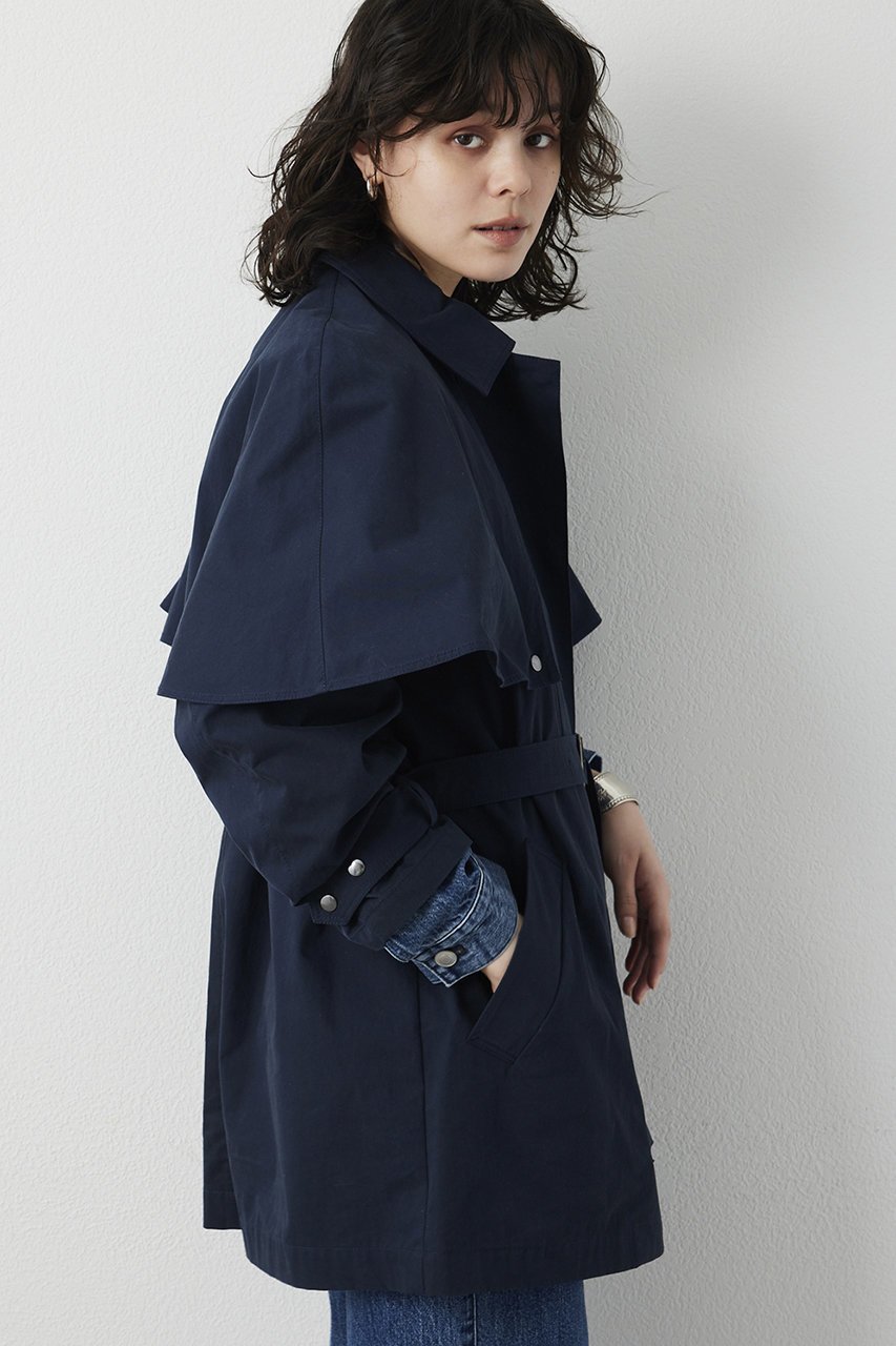 【ウィムガゼット/Whim Gazette】の【THE PAUSE】ケープコート 人気、トレンドファッション・服の通販 founy(ファニー) 　ファッション　Fashion　レディースファッション　Fashion for Women　アウター　Coat / Outerwear Collection　コート・ロングコート・ピーコート　Long Coats, Peacoats & More　2026年　2026　ショート　Short, Short Length　スタイリッシュ　Stylish, Fashionable　ピーチ　Peach, Soft Touch　フレア　Flare, Flared　ミドル　Middle Length, Mid Height　ヴィンテージ　Vintage Style　エレガント 上品　Elegant　夏　Summer　春　Spring　S/S・春夏　SS, Spring/Summer, Warm Season　other-4|ID: prp329100004815977 ipo3291000000034981031