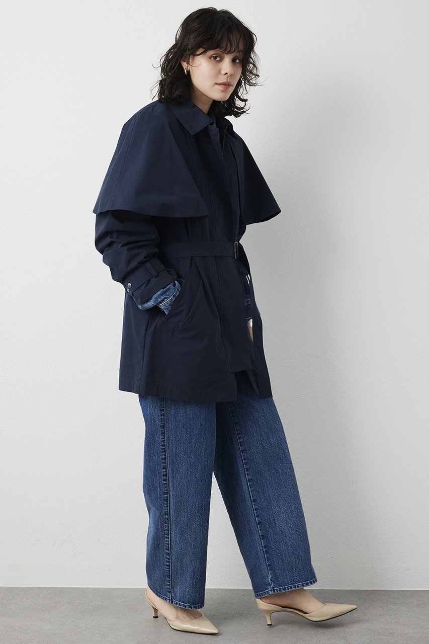 【ウィムガゼット/Whim Gazette】の【THE PAUSE】ケープコート 人気、トレンドファッション・服の通販 founy(ファニー) 　ファッション　Fashion　レディースファッション　Fashion for Women　アウター　Coat / Outerwear Collection　コート・ロングコート・ピーコート　Long Coats, Peacoats & More　2026年　2026　ショート　Short, Short Length　スタイリッシュ　Stylish, Fashionable　ピーチ　Peach, Soft Touch　フレア　Flare, Flared　ミドル　Middle Length, Mid Height　ヴィンテージ　Vintage Style　エレガント 上品　Elegant　夏　Summer　春　Spring　S/S・春夏　SS, Spring/Summer, Warm Season　other-7|ID: prp329100004815977 ipo3291000000034981034