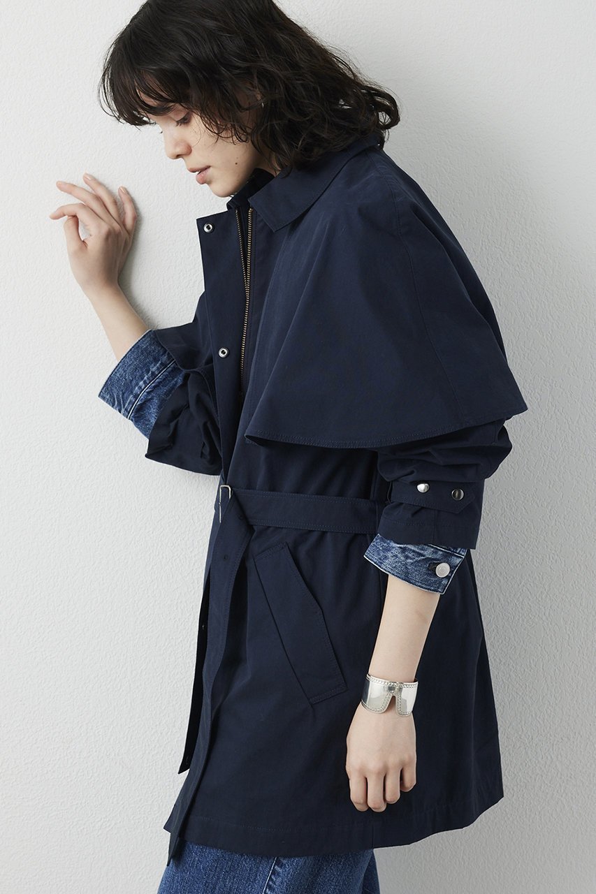 【ウィムガゼット/Whim Gazette】の【THE PAUSE】ケープコート 人気、トレンドファッション・服の通販 founy(ファニー) 　ファッション　Fashion　レディースファッション　Fashion for Women　アウター　Coat / Outerwear Collection　コート・ロングコート・ピーコート　Long Coats, Peacoats & More　2026年　2026　ショート　Short, Short Length　スタイリッシュ　Stylish, Fashionable　ピーチ　Peach, Soft Touch　フレア　Flare, Flared　ミドル　Middle Length, Mid Height　ヴィンテージ　Vintage Style　エレガント 上品　Elegant　夏　Summer　春　Spring　S/S・春夏　SS, Spring/Summer, Warm Season　other-2|ID: prp329100004815977 ipo3291000000035495373