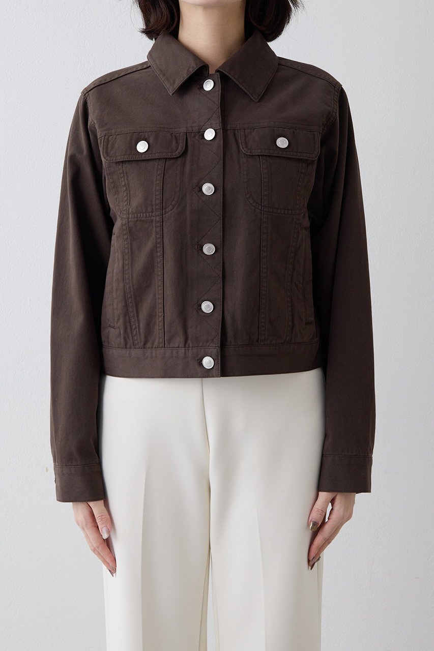 【ウィムガゼット/Whim Gazette】の【THE PAUSE】コットンツイルジャケット 人気、トレンドファッション・服の通販 founy(ファニー) 　ファッション　Fashion　レディースファッション　Fashion for Women　アウター　Coat / Outerwear Collection　レディースジャケット・軽アウター　Jackets　2026年　2026　おすすめ　Recommended / Our Picks　インナー　Innerwear　コンパクト　Compact, Small Size　ショート　Short, Short Length　ジャケット　Jacket, Outerwear　セットアップ　Set-Up, Coordinated Outfit　デニム　Denim, Jeans Material　夏　Summer　春　Spring　S/S・春夏　SS, Spring/Summer, Warm Season　other-6|ID: prp329100004815978 ipo3291000000034981041