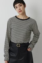 【ウィムガゼット/Whim Gazette】の【THE PAUSE】ボーダーロンTEE 人気、トレンドファッション・服の通販 founy(ファニー) ファッション Fashion レディースファッション Fashion for Women トップス・カットソー Cut & Sew Tops シャツ・ブラウス・オフィスカジュアル Elegant Blouses & Button-Ups ロングTシャツ・Tシャツ Longline T-Shirts & Tees カットソー・ベーシックTシャツ Cut-and-Sewn Tops / Stretch Tees & Basics 2026年 2026 インナー Innerwear コンパクト Compact, Small Size ストレッチ Stretch, Stretchy Fabric スリーブ Sleeve, Long Sleeve / Short Sleeve ボーダー Border, Stripe ロング Long, Long-Length 夏 Summer 春 Spring S/S・春夏 SS, Spring/Summer, Warm Season thumbnail ブラック|ID: prp329100004815981 ipo3291000000034981065