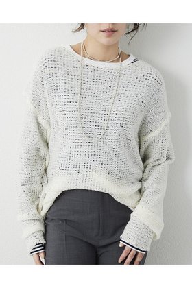 【ウィムガゼット/Whim Gazette】の【THE PAUSE】メッシュプルオーバー 人気、トレンドファッション・服の通販 founy(ファニー) ファッション Fashion レディースファッション Fashion for Women トップス・カットソー Cut & Sew Tops ニット Knit Tops & Sweaters カジュアルプルオーバー・ニットトップス Pullovers & Knit Tops / Casual Pullovers 2026年 2026 おすすめ Recommended / Our Picks オレンジ Orange ボーダー Border, Stripe メッシュ Mesh, Net Fabric リラックス Relax, Relaxed Fit エレガント 上品 Elegant 夏 Summer 春 Spring S/S・春夏 SS, Spring/Summer, Warm Season |ID:prp329100004815983