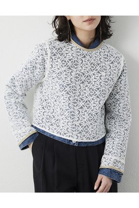 【ウィムガゼット/Whim Gazette】の【THE PAUSE】ボタニカルレースブラウス 人気、トレンドファッション・服の通販 founy(ファニー) ファッション Fashion レディースファッション Fashion for Women トップス・カットソー Cut & Sew Tops シャツ・ブラウス・オフィスカジュアル Elegant Blouses & Button-Ups 2026年 2026 おすすめ Recommended / Our Picks スリーブ Sleeve, Long Sleeve / Short Sleeve バランス Balance, Style Balance ボタニカル Botanical, Floral Pattern レース Lace, Lace Fabric ロング Long, Long-Length エレガント 上品 Elegant 夏 Summer 春 Spring S/S・春夏 SS, Spring/Summer, Warm Season |ID:prp329100004815985