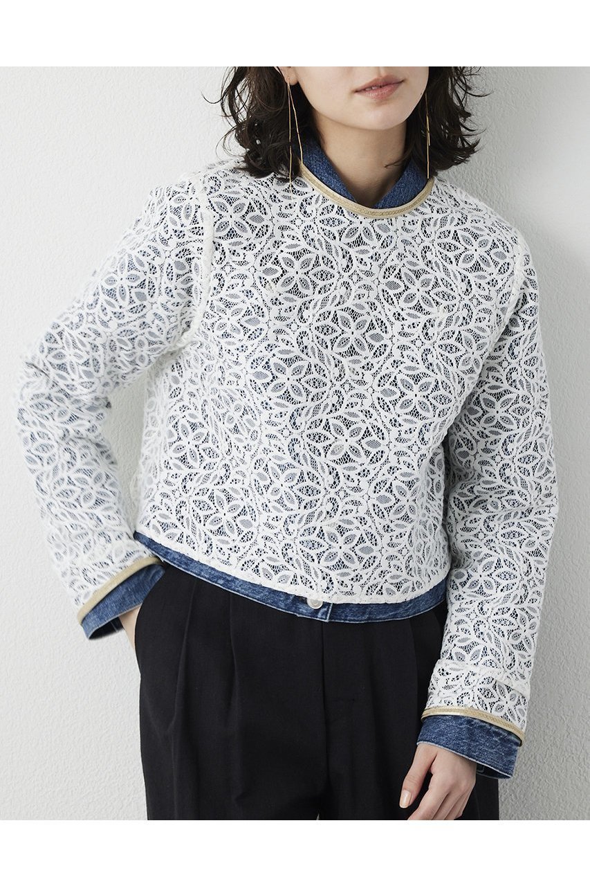 【ウィムガゼット/Whim Gazette】の【THE PAUSE】ボタニカルレースブラウス 人気、トレンドファッション・服の通販 founy(ファニー) 　ファッション　Fashion　レディースファッション　Fashion for Women　トップス・カットソー　Cut & Sew Tops　シャツ・ブラウス・オフィスカジュアル　Elegant Blouses & Button-Ups　2026年　2026　おすすめ　Recommended / Our Picks　スリーブ　Sleeve, Long Sleeve / Short Sleeve　バランス　Balance, Style Balance　ボタニカル　Botanical, Floral Pattern　レース　Lace, Lace Fabric　ロング　Long, Long-Length　エレガント 上品　Elegant　夏　Summer　春　Spring　S/S・春夏　SS, Spring/Summer, Warm Season　 other-1|ID: prp329100004815985 ipo3291000000034981102