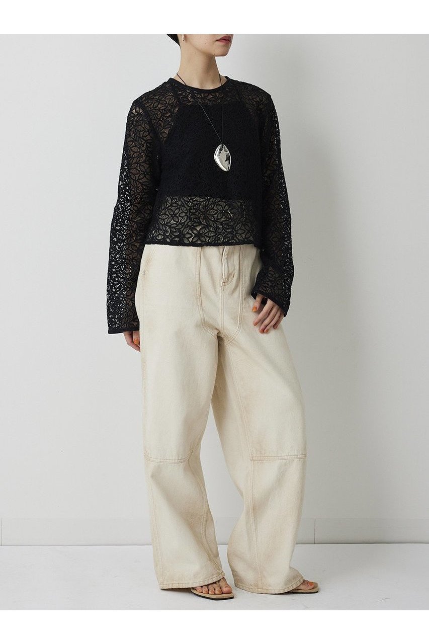 【ウィムガゼット/Whim Gazette】の【THE PAUSE】ボタニカルレースブラウス 人気、トレンドファッション・服の通販 founy(ファニー) 　ファッション　Fashion　レディースファッション　Fashion for Women　トップス・カットソー　Cut & Sew Tops　シャツ・ブラウス・オフィスカジュアル　Elegant Blouses & Button-Ups　2026年　2026　おすすめ　Recommended / Our Picks　スリーブ　Sleeve, Long Sleeve / Short Sleeve　バランス　Balance, Style Balance　ボタニカル　Botanical, Floral Pattern　レース　Lace, Lace Fabric　ロング　Long, Long-Length　エレガント 上品　Elegant　夏　Summer　春　Spring　S/S・春夏　SS, Spring/Summer, Warm Season　other-6|ID: prp329100004815985 ipo3291000000034981109