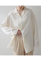 【ウィムガゼット/Whim Gazette】の【THE PAUSE】フィブリルリラックスシャツ オフホワイト|ID:prp329100004815986