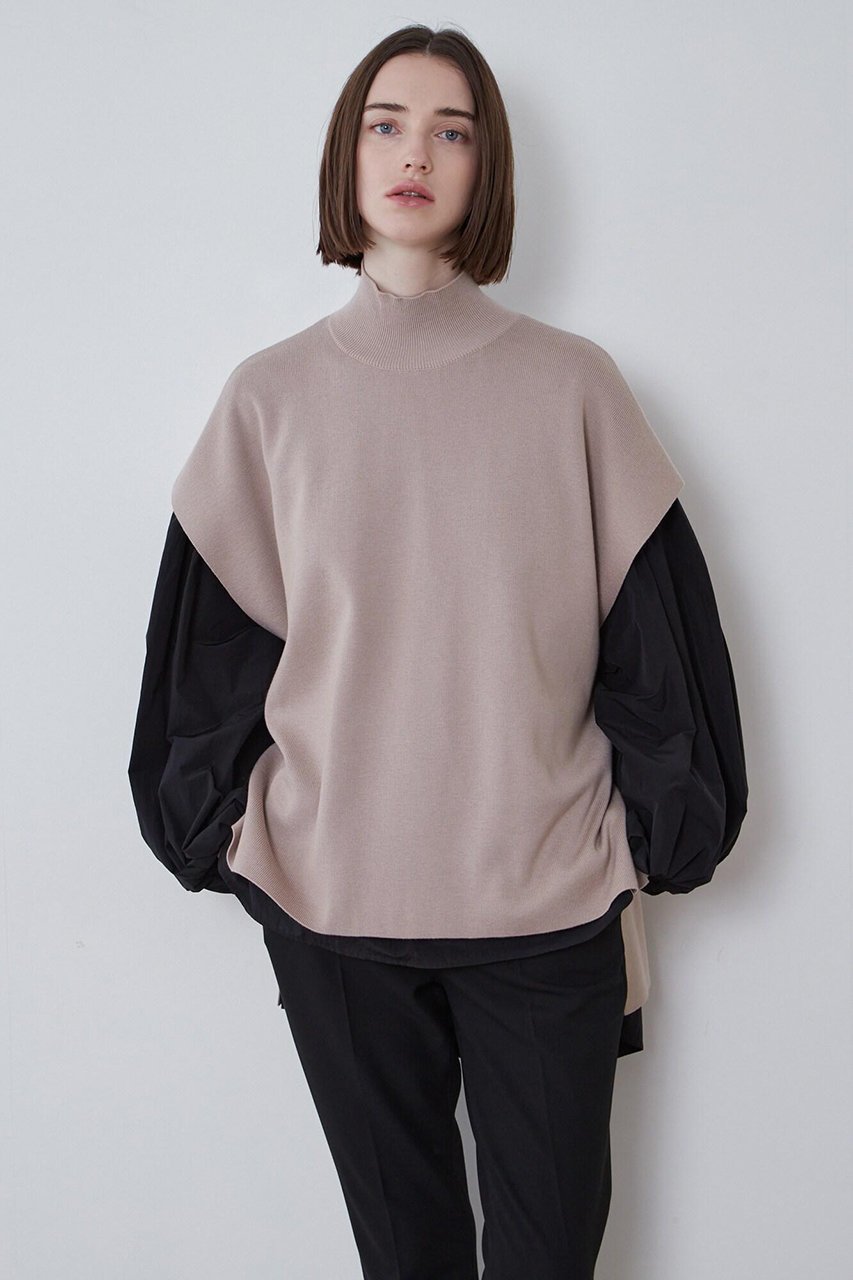 【ル フィル/LE PHIL】の《LE PHIL》バックオープンジレ インテリア・キッズ・メンズ・レディースファッション・服の通販 founy(ファニー) 　ファッション　Fashion　レディースファッション　Fashion for Women　トップス・カットソー　Cut & Sew Tops　ニット　Knit Tops & Sweaters　ベスト&ジレ / 重ね着スタイル　Vests & Gilets　カジュアルプルオーバー・ニットトップス　Pullovers & Knit Tops / Casual Pullovers　スタンダード　Standard, Basic　スリット　Slit, Slit Detail　再入荷　Restock / Back in Stock　ベージュ|ID: prp329100004815989 ipo3291000000034981140