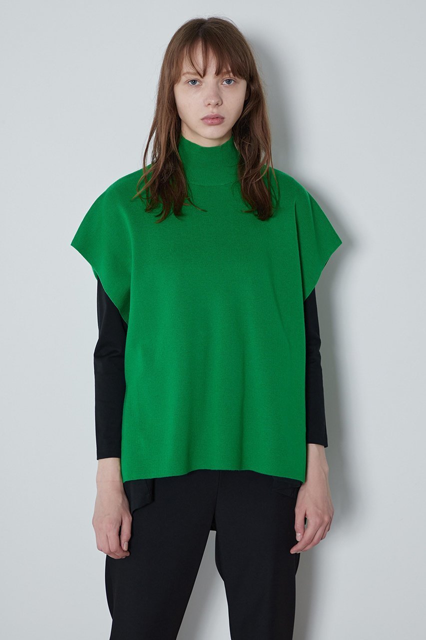 【ル フィル/LE PHIL】の《LE PHIL》バックオープンジレ インテリア・キッズ・メンズ・レディースファッション・服の通販 founy(ファニー) 　ファッション　Fashion　レディースファッション　Fashion for Women　トップス・カットソー　Cut & Sew Tops　ニット　Knit Tops & Sweaters　ベスト&ジレ / 重ね着スタイル　Vests & Gilets　カジュアルプルオーバー・ニットトップス　Pullovers & Knit Tops / Casual Pullovers　スタンダード　Standard, Basic　スリット　Slit, Slit Detail　再入荷　Restock / Back in Stock　グリーン|ID: prp329100004815989 ipo3291000000034981141