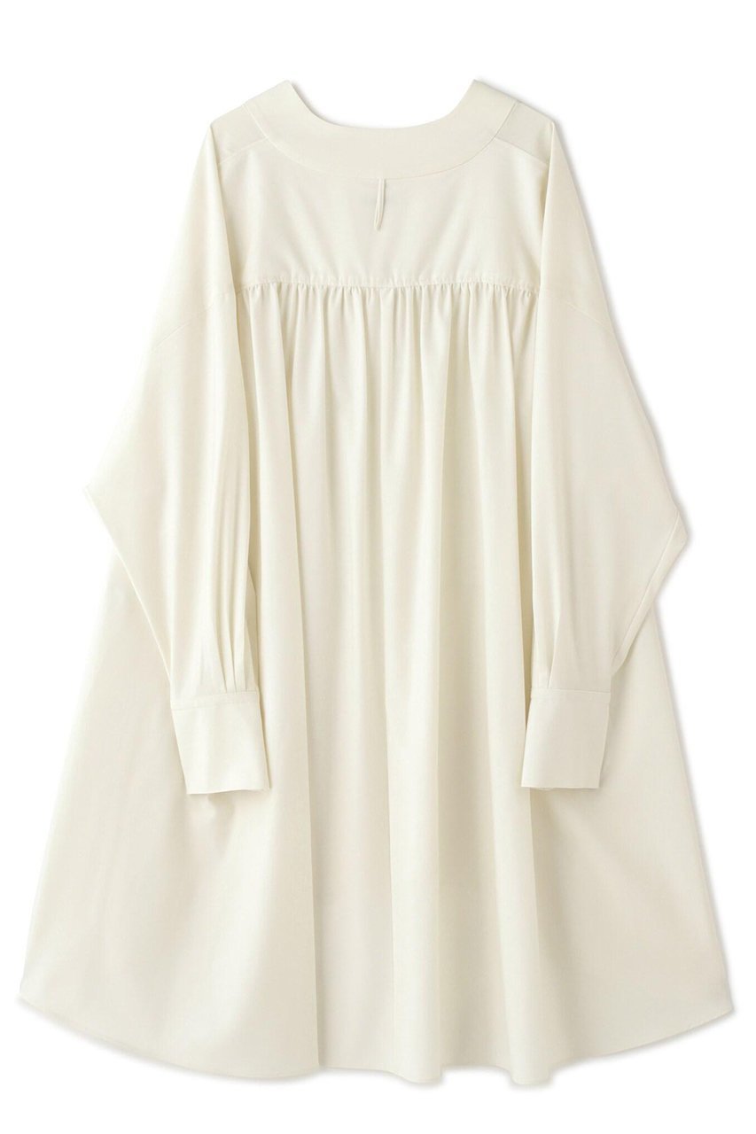 【ル フィル/LE PHIL】の《LE PHIL》ドライウールブラウス 人気、トレンドファッション・服の通販 founy(ファニー) 　ファッション　Fashion　レディースファッション　Fashion for Women　トップス・カットソー　Cut & Sew Tops　シャツ・ブラウス・オフィスカジュアル　Elegant Blouses & Button-Ups　ギャザー　Gathered, Ruffled　スリット　Slit, Slit Detail　スリーブ　Sleeve, Long Sleeve / Short Sleeve　ドレス　Dress, One-Piece　ビッグ　Big, Oversized　フレア　Flare, Flared　ロング　Long, Long-Length　再入荷　Restock / Back in Stock　other-4|ID: prp329100004815991 ipo3291000000034981172