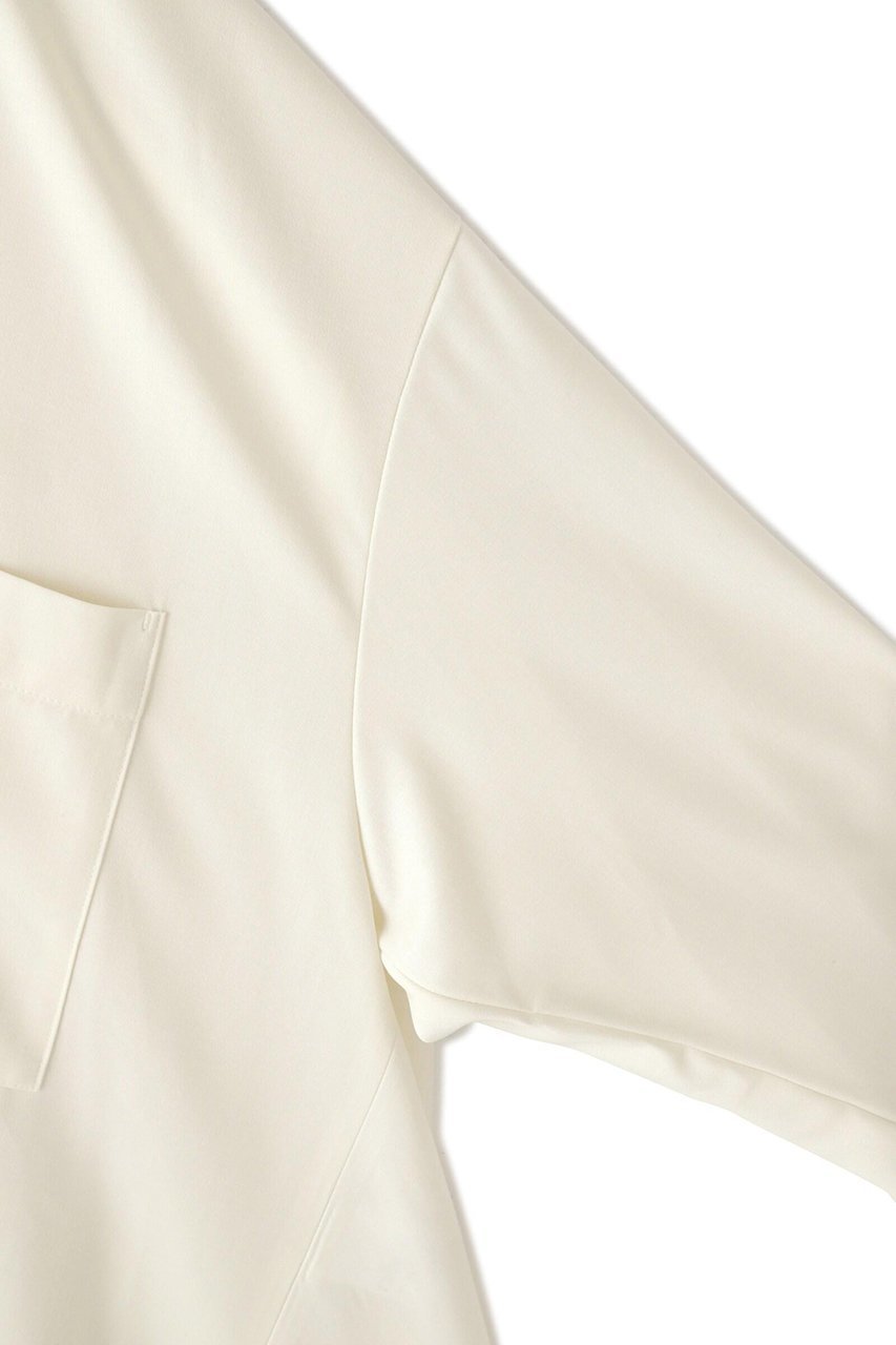 【ル フィル/LE PHIL】の《LE PHIL》ドライウールブラウス 人気、トレンドファッション・服の通販 founy(ファニー) 　ファッション　Fashion　レディースファッション　Fashion for Women　トップス・カットソー　Cut & Sew Tops　シャツ・ブラウス・オフィスカジュアル　Elegant Blouses & Button-Ups　ギャザー　Gathered, Ruffled　スリット　Slit, Slit Detail　スリーブ　Sleeve, Long Sleeve / Short Sleeve　ドレス　Dress, One-Piece　ビッグ　Big, Oversized　フレア　Flare, Flared　ロング　Long, Long-Length　再入荷　Restock / Back in Stock　other-6|ID: prp329100004815991 ipo3291000000034981174