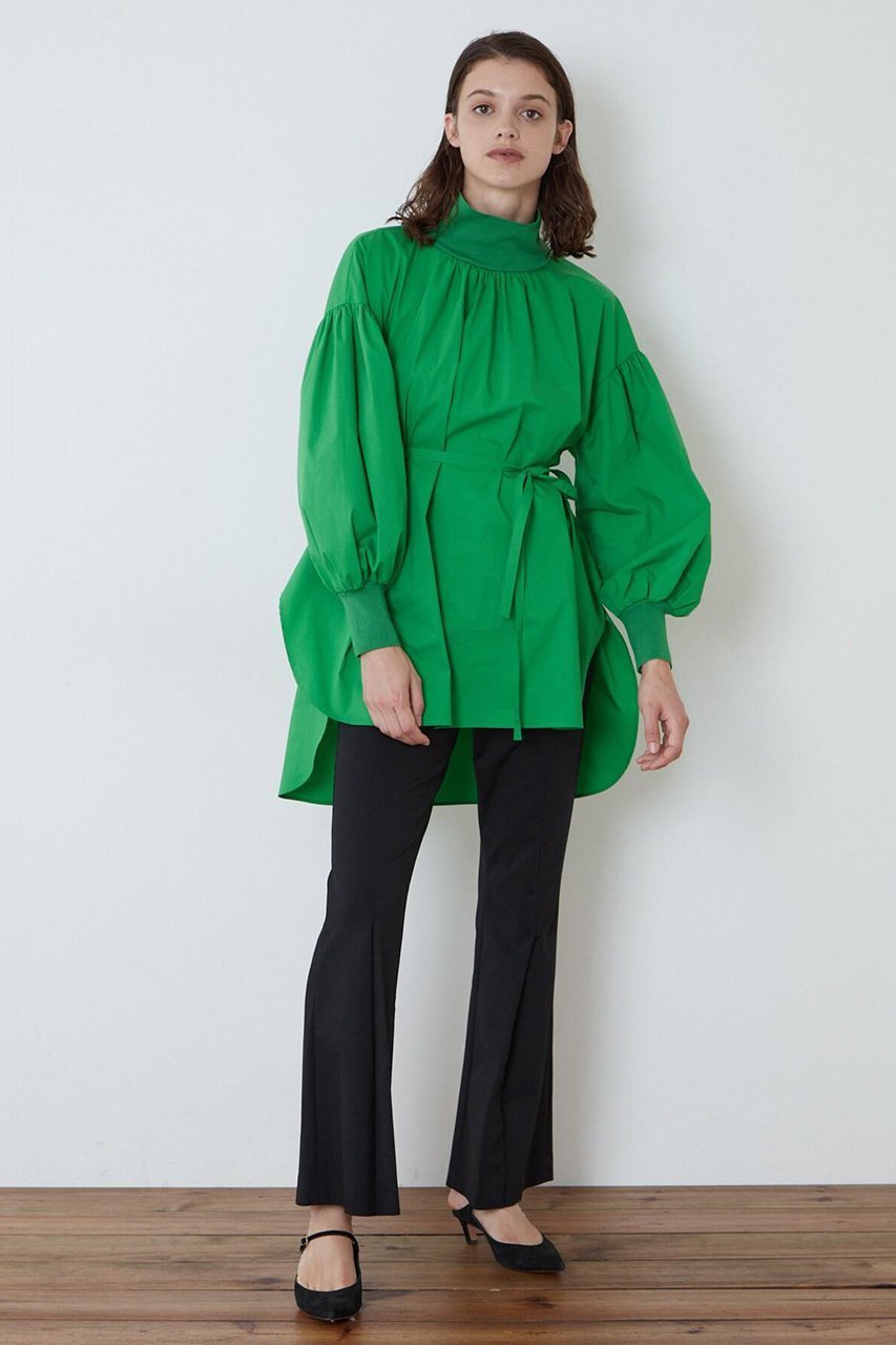 【ル フィル/LE PHIL】の《LE PHIL》ストレッチブロードブラウス 人気、トレンドファッション・服の通販 founy(ファニー) 　ファッション　Fashion　レディースファッション　Fashion for Women　トップス・カットソー　Cut & Sew Tops　シャツ・ブラウス・オフィスカジュアル　Elegant Blouses & Button-Ups　クラシック　Classic, Timeless Style　スタンダード　Standard, Basic　スタンド　Stand Collar, Upright Stand　ストレッチ　Stretch, Stretchy Fabric　スリーブ　Sleeve, Long Sleeve / Short Sleeve　フォルム　Silhouette, Form　フロント　Front, Front Design　ロング　Long, Long-Length　エレガント 上品　Elegant　再入荷　Restock / Back in Stock　other-3|ID: prp329100004815992 ipo3291000000034981182