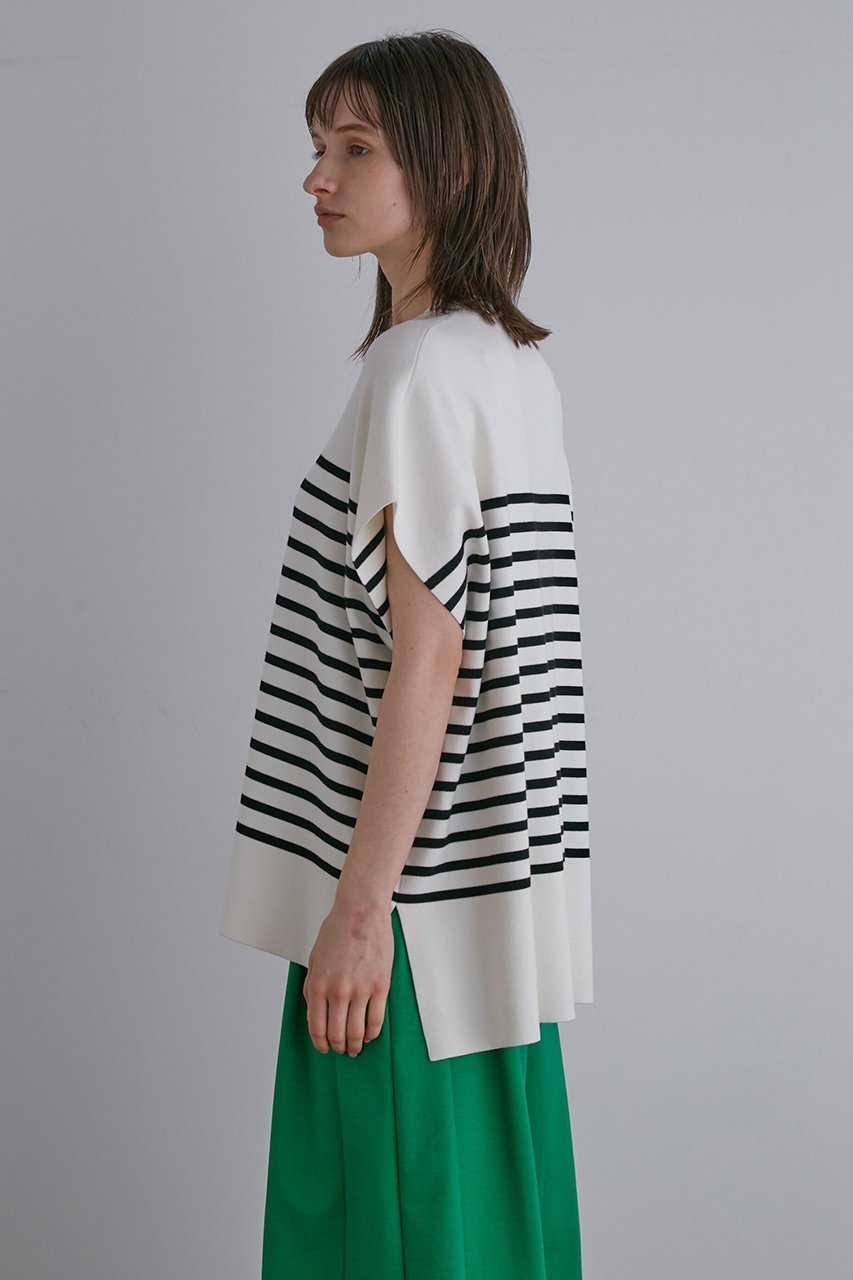 【ル フィル/LE PHIL】の《LE PHIL》ノースリーブニット 人気、トレンドファッション・服の通販 founy(ファニー) 　ファッション　Fashion　レディースファッション　Fashion for Women　トップス・カットソー　Cut & Sew Tops　ニット　Knit Tops & Sweaters　キャミソール&ノースリーブ　Camisoles & Sleeveless Tops　カジュアルプルオーバー・ニットトップス　Pullovers & Knit Tops / Casual Pullovers　シンプル　Simple, Minimal　スタンダード　Standard, Basic　ノースリーブ　Sleeveless, No-Sleeve　ボーダー　Border, Stripe　再入荷　Restock / Back in Stock　other-4|ID: prp329100004815993 ipo3291000000034981190