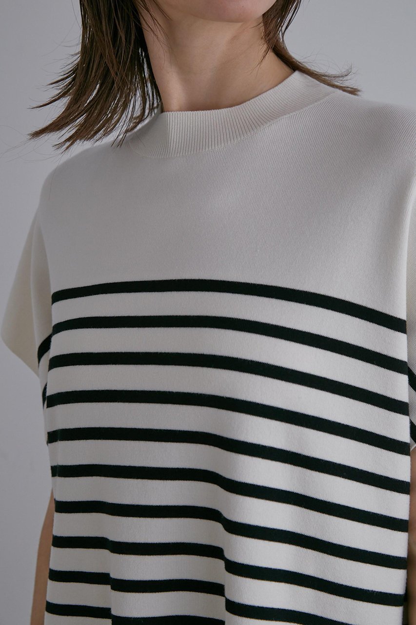 【ル フィル/LE PHIL】の《LE PHIL》ノースリーブニット 人気、トレンドファッション・服の通販 founy(ファニー) 　ファッション　Fashion　レディースファッション　Fashion for Women　トップス・カットソー　Cut & Sew Tops　ニット　Knit Tops & Sweaters　キャミソール&ノースリーブ　Camisoles & Sleeveless Tops　カジュアルプルオーバー・ニットトップス　Pullovers & Knit Tops / Casual Pullovers　シンプル　Simple, Minimal　スタンダード　Standard, Basic　ノースリーブ　Sleeveless, No-Sleeve　ボーダー　Border, Stripe　再入荷　Restock / Back in Stock　other-6|ID: prp329100004815993 ipo3291000000034981192