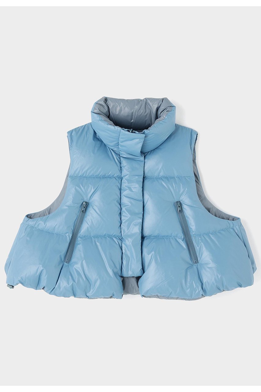 【ル フィル/LE PHIL】のリバーシブルボリュームダウンベスト インテリア・キッズ・メンズ・レディースファッション・服の通販 founy(ファニー) 　ファッション　Fashion　レディースファッション　Fashion for Women　アウター　Coat / Outerwear Collection　レディースジャケット・軽アウター　Jackets　アクセサリー　Fashion Accessories　ショート　Short, Short Length　ジャケット　Jacket, Outerwear　スタンダード　Standard, Basic　ダウン　Down, Puffer　ベスト　Vest, Waistcoat　リバーシブル　Reversible, Two-Sided　再入荷　Restock / Back in Stock　ブルー|ID: prp329100004815995 ipo3291000000034981201