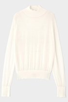 【ル フィル/LE PHIL】のハイネックシアーニット ホワイト|ID: prp329100004815996 ipo3291000000034981216