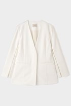 【ル フィル/LE PHIL】の2WAYツイルスリットジャケット ホワイト|ID: prp329100004815997 ipo3291000000034981222