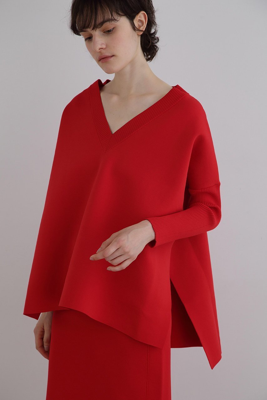 【ル フィル/LE PHIL】の《LE PHIL》ライトドライニット インテリア・キッズ・メンズ・レディースファッション・服の通販 founy(ファニー) 　ファッション　Fashion　レディースファッション　Fashion for Women　トップス・カットソー　Cut & Sew Tops　ニット　Knit Tops & Sweaters　カジュアルプルオーバー・ニットトップス　Pullovers & Knit Tops / Casual Pullovers　スタンダード　Standard, Basic　スリット　Slit, Slit Detail　再入荷　Restock / Back in Stock　レッド|ID: prp329100004815999 ipo3291000000034981267