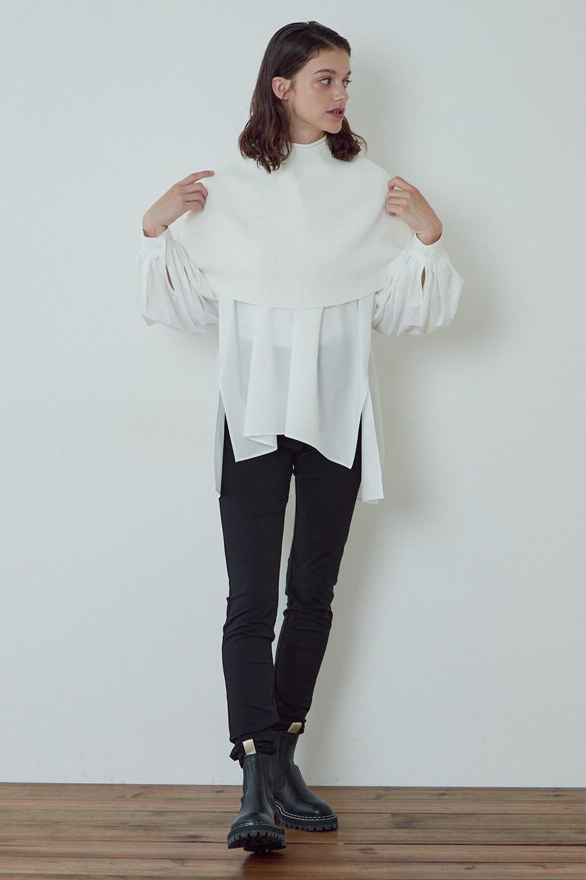 【ル フィル/LE PHIL】のソフトヴィスニットケープ 人気、トレンドファッション・服の通販 founy(ファニー) 　ファッション　Fashion　レディースファッション　Fashion for Women　トップス・カットソー　Cut & Sew Tops　ニット　Knit Tops & Sweaters　カジュアルプルオーバー・ニットトップス　Pullovers & Knit Tops / Casual Pullovers　シンプル　Simple, Minimal　スタンダード　Standard, Basic　バランス　Balance, Style Balance　再入荷　Restock / Back in Stock　other-3|ID: prp329100004816001 ipo3291000000034981286