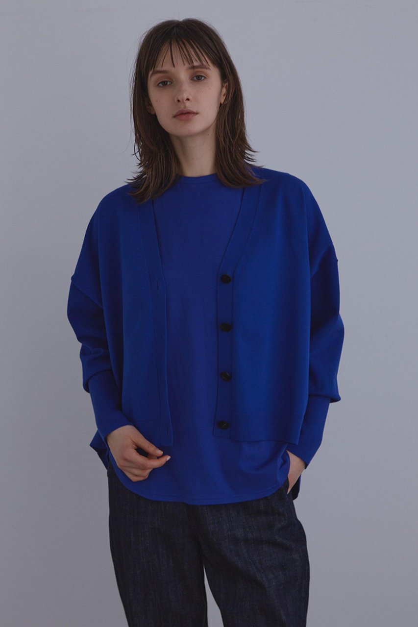 【ル フィル/LE PHIL】のライトコンパクトカーディガン インテリア・キッズ・メンズ・レディースファッション・服の通販 founy(ファニー) 　ファッション　Fashion　レディースファッション　Fashion for Women　トップス・カットソー　Cut & Sew Tops　ニット　Knit Tops & Sweaters　カーディガン・羽織り　Layered Style Cardigans　カジュアルプルオーバー・ニットトップス　Pullovers & Knit Tops / Casual Pullovers　カーディガン　Cardigan, Knitwear　シンプル　Simple, Minimal　スタンダード　Standard, Basic　再入荷　Restock / Back in Stock　ブルー|ID: prp329100004816004 ipo3291000000034981320