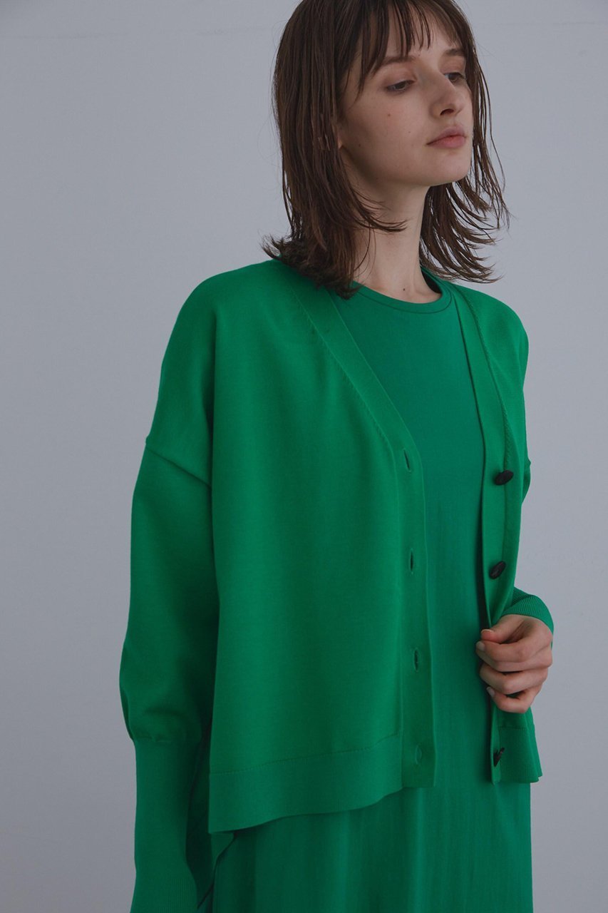 【ル フィル/LE PHIL】のライトコンパクトカーディガン インテリア・キッズ・メンズ・レディースファッション・服の通販 founy(ファニー) 　ファッション　Fashion　レディースファッション　Fashion for Women　トップス・カットソー　Cut & Sew Tops　ニット　Knit Tops & Sweaters　カーディガン・羽織り　Layered Style Cardigans　カジュアルプルオーバー・ニットトップス　Pullovers & Knit Tops / Casual Pullovers　カーディガン　Cardigan, Knitwear　シンプル　Simple, Minimal　スタンダード　Standard, Basic　再入荷　Restock / Back in Stock　グリーン|ID: prp329100004816004 ipo3291000000034981321