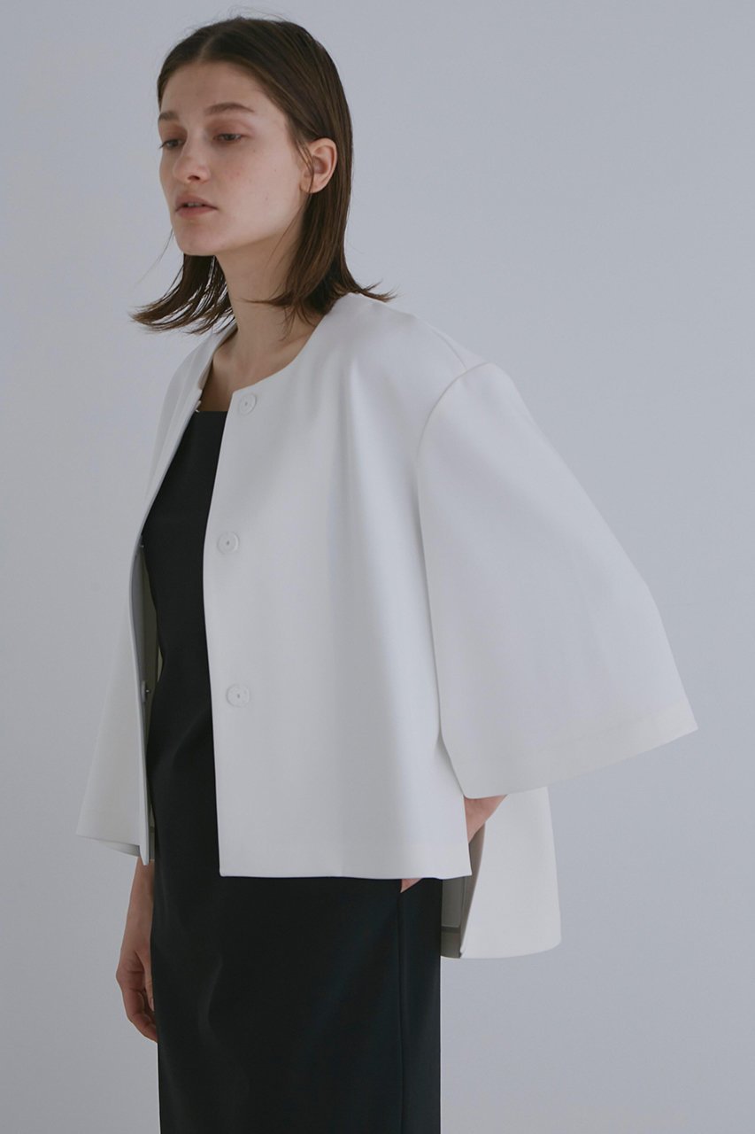 【ル フィル/LE PHIL】の《LE PHIL》2WAYツイルジャケット インテリア・キッズ・メンズ・レディースファッション・服の通販 founy(ファニー) 　ファッション　Fashion　レディースファッション　Fashion for Women　アウター　Coat / Outerwear Collection　レディースジャケット・軽アウター　Jackets　おすすめ　Recommended / Our Picks　カーディガン　Cardigan, Knitwear　グログラン　Grosgrain, Grosgrain Ribbon　サテン　Satin, Glossy Fabric　シンプル　Simple, Minimal　ジャケット　Jacket, Outerwear　スタンダード　Standard, Basic　セットアップ　Set-Up, Coordinated Outfit　ツイル　Twist, Twisted Detail　ドレープ　Drape, Draping Fabric　フロント　Front, Front Design　エレガント 上品　Elegant　再入荷　Restock / Back in Stock　ホワイト|ID: prp329100004816005 ipo3291000000034981331