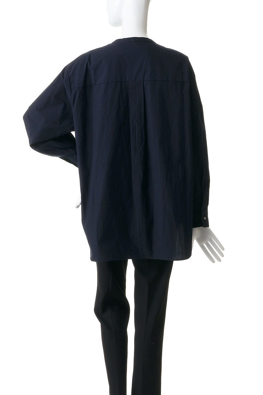 【ミディウミ/MidiUmi】のstand collar big shirt シャツ 人気、トレンドファッション・服の通販 founy(ファニー) 　ファッション　Fashion　レディースファッション　Fashion for Women　トップス・カットソー　Cut & Sew Tops　シャツ・ブラウス・オフィスカジュアル　Elegant Blouses & Button-Ups　2026年　2026　スタンド　Stand Collar, Upright Stand　スラックス　Slacks, Dress Pants　スリーブ　Sleeve, Long Sleeve / Short Sleeve　デニム　Denim, Jeans Material　ビッグ　Big, Oversized　ポケット　Pocket, Pocket Detail　ロング　Long, Long-Length　夏　Summer　春　Spring　S/S・春夏　SS, Spring/Summer, Warm Season　other-4|ID: prp329100004816913 ipo3291000000034988438