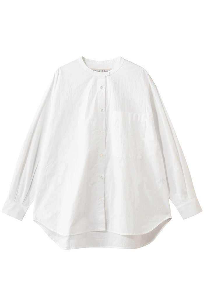 【ミディウミ/MidiUmi】のstand collar big shirt シャツ インテリア・キッズ・メンズ・レディースファッション・服の通販 founy(ファニー) https://founy.com/ ファッション Fashion レディースファッション Fashion for Women トップス・カットソー Cut & Sew Tops シャツ・ブラウス・オフィスカジュアル Elegant Blouses & Button-Ups 2026年 2026 スタンド Stand Collar, Upright Stand スラックス Slacks, Dress Pants スリーブ Sleeve, Long Sleeve / Short Sleeve デニム Denim, Jeans Material ビッグ Big, Oversized ポケット Pocket, Pocket Detail ロング Long, Long-Length 夏 Summer 春 Spring S/S・春夏 SS, Spring/Summer, Warm Season |ID: prp329100004816913 ipo3291000000035783217