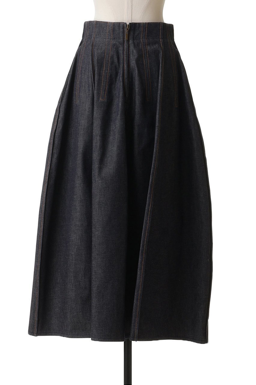 【ブラミンク/BLAMINK】のデニムゴアードスカート 人気、トレンドファッション・服の通販 founy(ファニー) 　ファッション　Fashion　レディースファッション　Fashion for Women　スカート　Skirts　2026年　2026　カットソー　Cut and Sewn Top　デニム　Denim, Jeans Material　フレア　Flare, Flared　ロング　Long, Long-Length　夏　Summer　春　Spring　S/S・春夏　SS, Spring/Summer, Warm Season　other-4|ID: prp329100004816923 ipo3291000000035783282