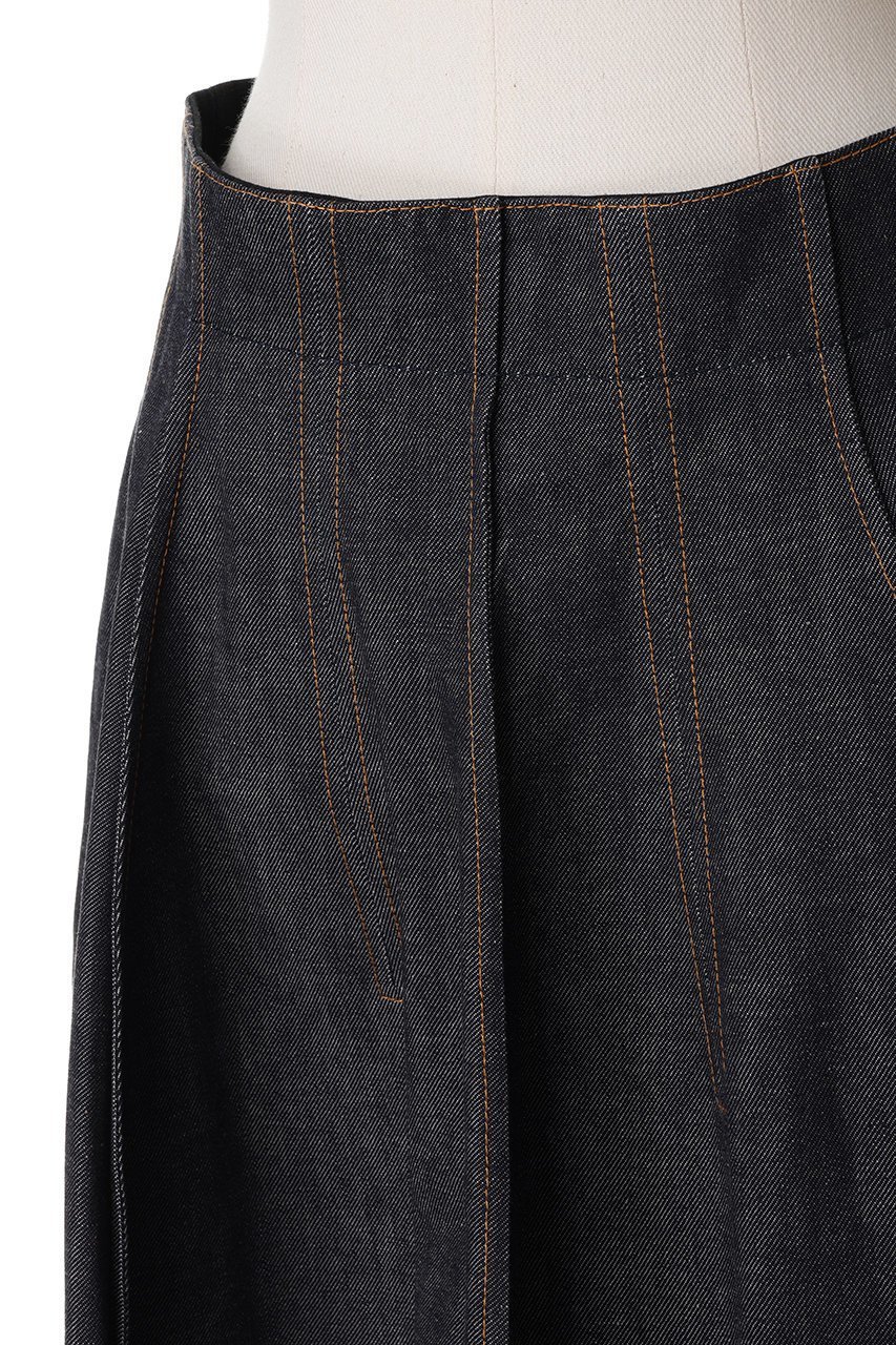 【ブラミンク/BLAMINK】のデニムゴアードスカート 人気、トレンドファッション・服の通販 founy(ファニー) 　ファッション　Fashion　レディースファッション　Fashion for Women　スカート　Skirts　2026年　2026　カットソー　Cut and Sewn Top　デニム　Denim, Jeans Material　フレア　Flare, Flared　ロング　Long, Long-Length　夏　Summer　春　Spring　S/S・春夏　SS, Spring/Summer, Warm Season　other-5|ID: prp329100004816923 ipo3291000000035783283